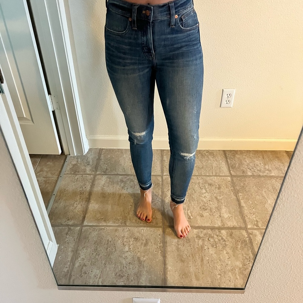 Madewell 9” high rise skinny jean